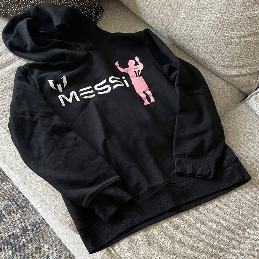 ⚽️ Cotton Hoodie with Pink Graphic